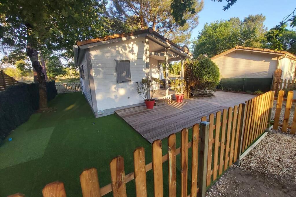 Chalet T3/Clim/Wifi/Pkg/Terrasse/15 Min Plages Villa La Teste-de-Buch Eksteriør billede